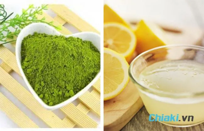 Mặt nạ tr&agrave; xanh trắng da