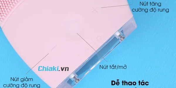 N&uacute;t bấm tr&ecirc;n th&acirc;n m&aacute;y rửa mặt Halio