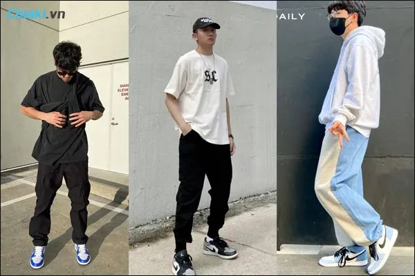 phối đồ với gi&agrave;y nike Jordan v&agrave; quần jogger cho nam