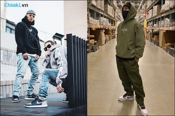 phối đồ với gi&agrave;y nike Jordan v&agrave; &aacute;o hoodie cho nam