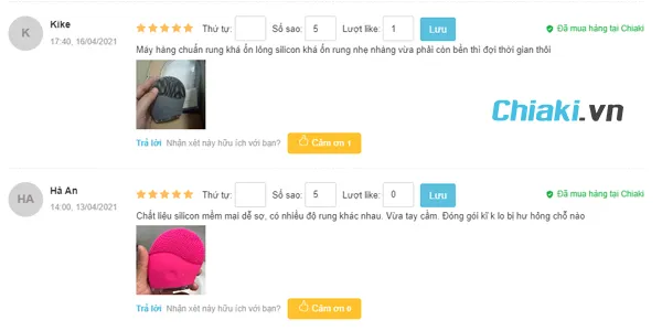 Phản hồi của kh&aacute;ch h&agrave;ng khi d&ugrave;ng m&aacute;y rửa mặt Halio