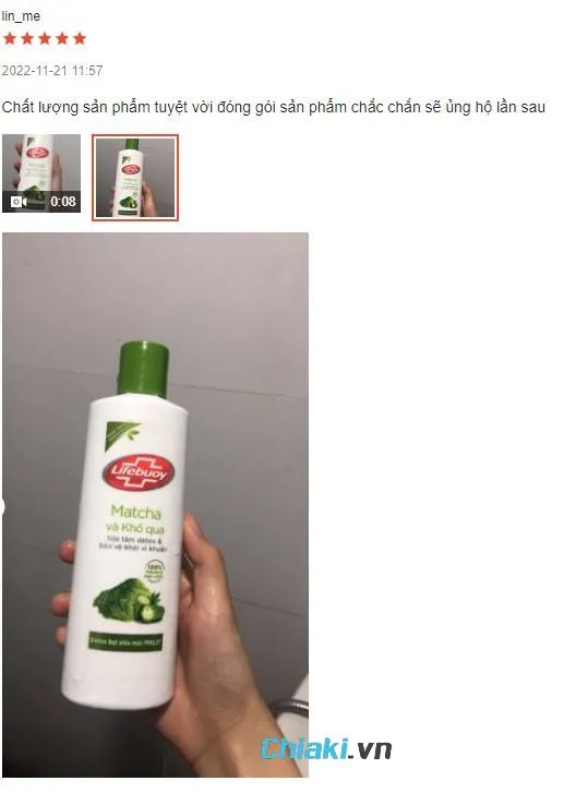 Review Sữa tắm trị mụn lưng cho nam Lifebuoy
