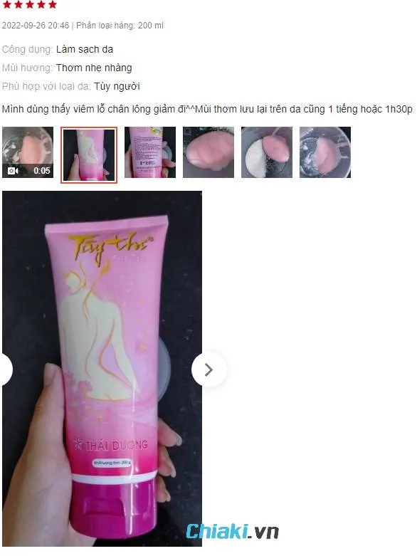 Review Sữa tắm trị mụn lưng cho nữ T&acirc;y Thi&nbsp;