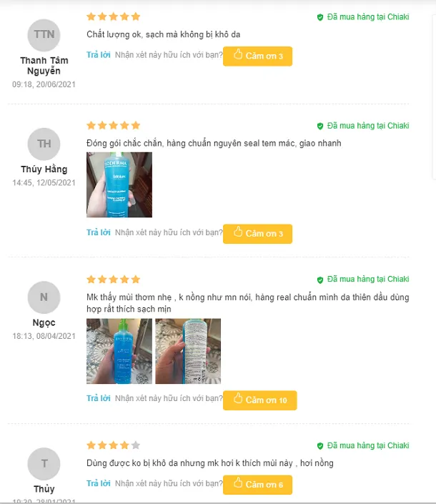 Đ&aacute;nh gi&aacute; sữa rửa mặt cho da kh&ocirc; nhạy cảm Bioderma Sebium Foaming từ người d&ugrave;ng
