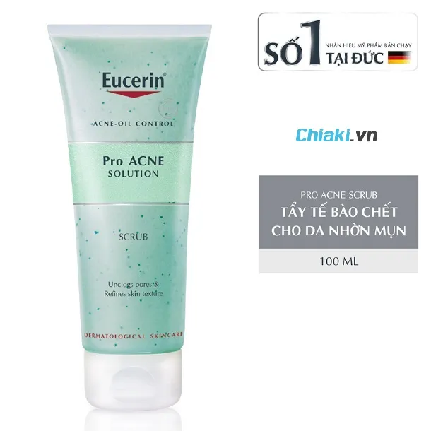 Gel tẩy tế b&agrave;o chết da mụn Eucerin Pro Acne Scrub