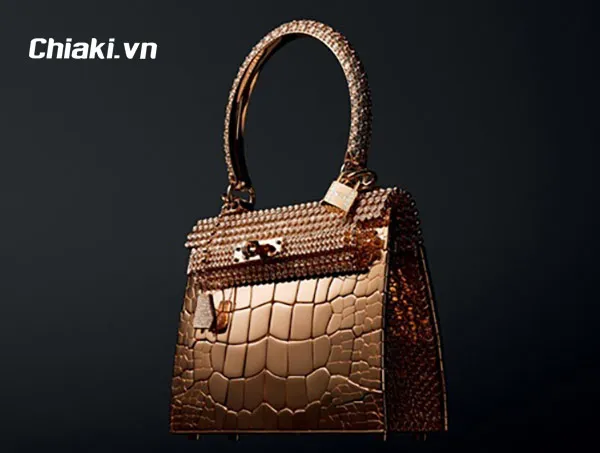 t&uacute;i x&aacute;ch cực đắt thế giới Hermes Birkin Gold Crocodile