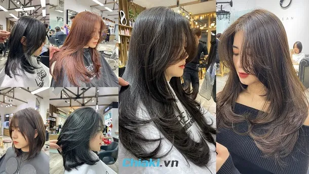 C&aacute;ch cắt t&oacute;c layer medium length tại nh&agrave;