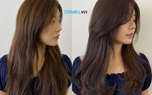 T&oacute;c layer medium length thẳng tự nhi&ecirc;n