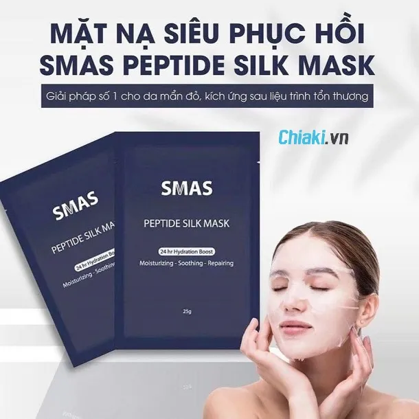 Mặt nạ dưỡng da H&agrave;n Quốc Smas Peptide Silk Mask