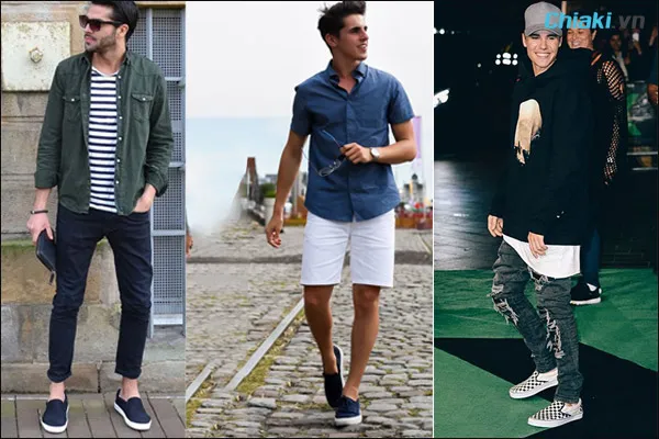 Phối đồ với gi&agrave;y Vans Slip on cho nam