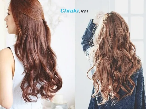 Kiểu t&oacute;c cho t&oacute;c d&agrave;i d&agrave;y uốn đu&ocirc;i