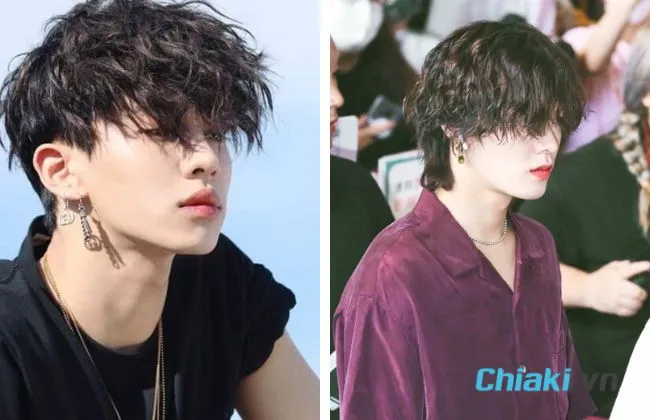 T&oacute;c mullet layer uốn con s&acirc;u nam