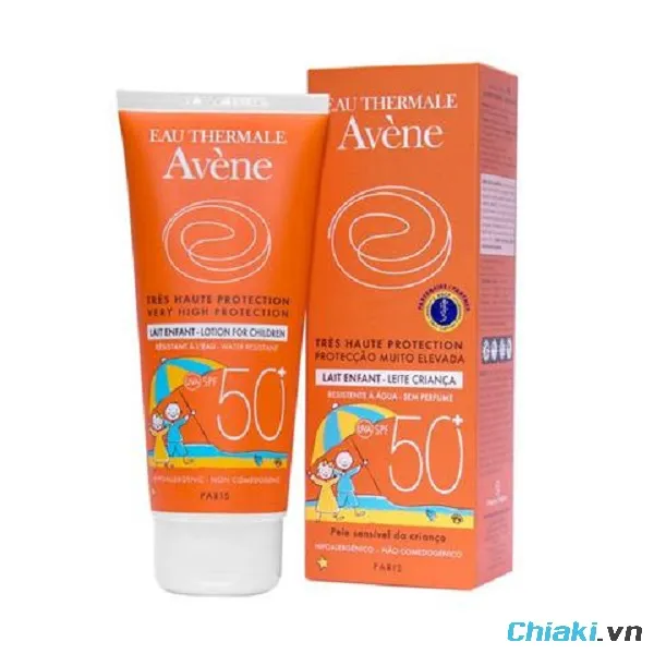 Kem chống nắng Avene Very High Protection Lotion For Children SPF50+