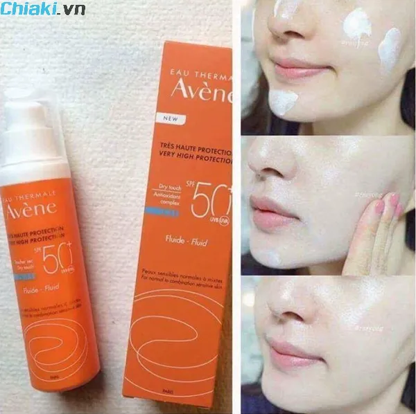 c&aacute;ch sử dụng kem chống nắng avene