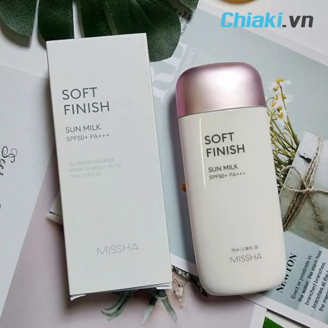 Kem chống nắng c&oacute; dưỡng ẩm Missha Soft Finish SPF 50+