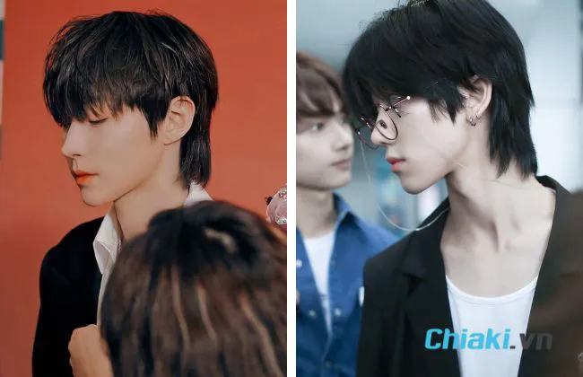 H&igrave;nh ảnh kiểu T&oacute;c layer mullet nam