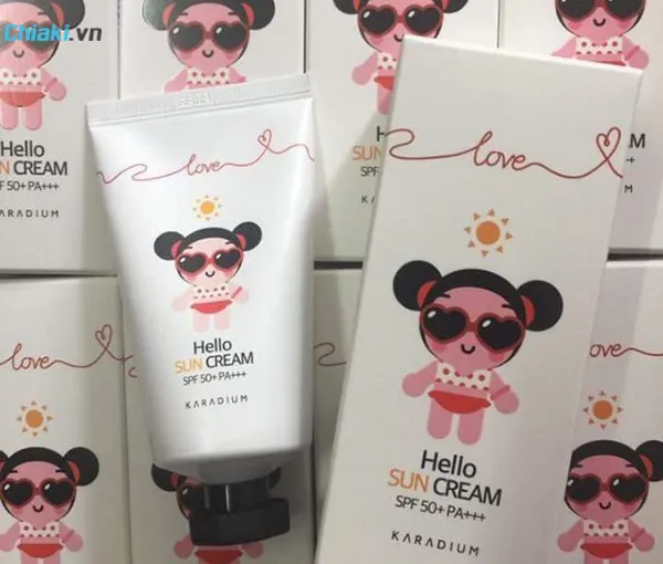 Thiết kế của Kem chống nắng Karadium Hello Sun Cream