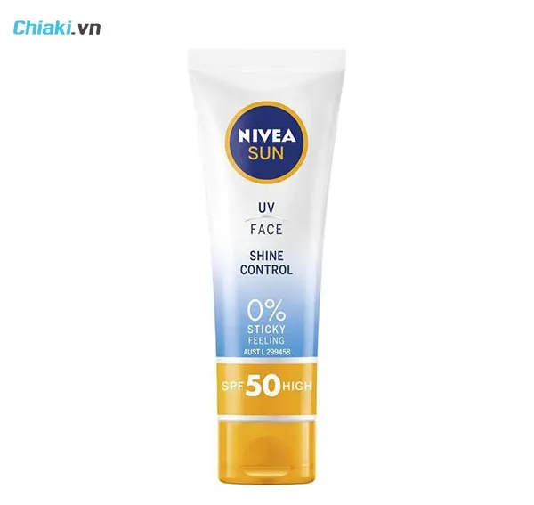Kem chống nắng Nivea UV Face Shine Control