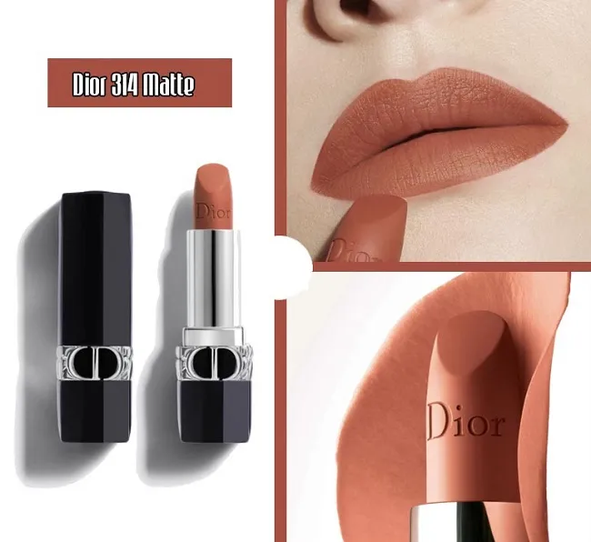 Son m&ocirc;i cam đất Dior 314 Grand Bal