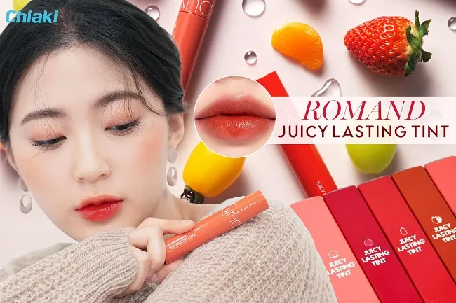 Son Romand Juicy Lasting Tint c&oacute; chất son mỏng