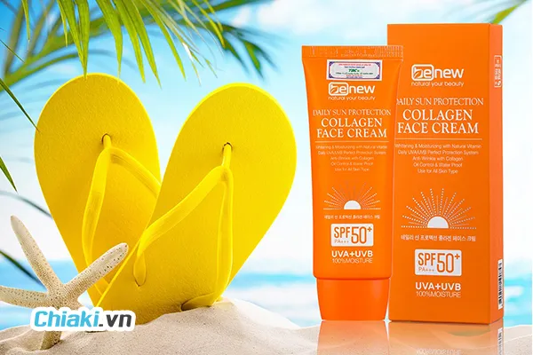 Kem chống nắng collagen cho da mặt Benew Collagen Face Cream