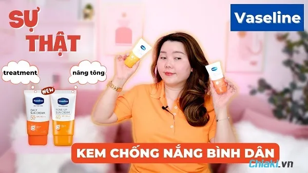 Review kem chống nắng Vaseline chi tiết