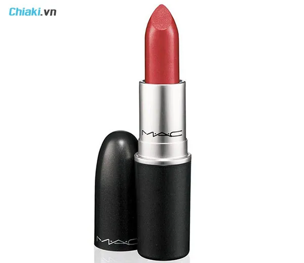 m&agrave;u son cho mặt mộc Mac Chili Matte Lipstick đỏ cam