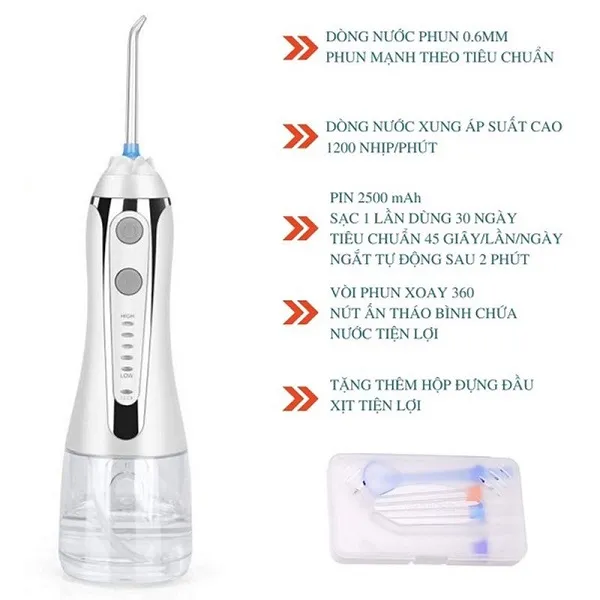 Review m&aacute;y tăm nước H2ofloss HF- 2 phi&ecirc;n bản cao cấp si&ecirc;u mới