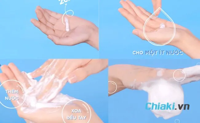 C&aacute;ch d&ugrave;ng sữa rửa mặt Senka