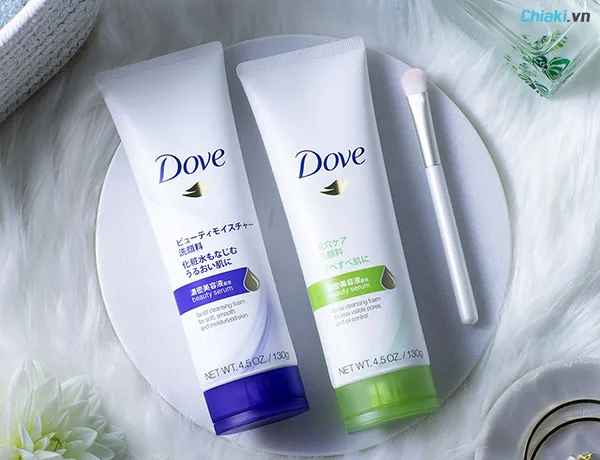 Sữa rửa mặt Dove Beauty Serum.