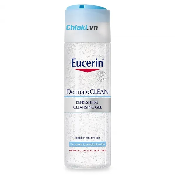 Sữa rửa mặt Eucerin Dermatoclean Refrexshing cho da nhạy cảm