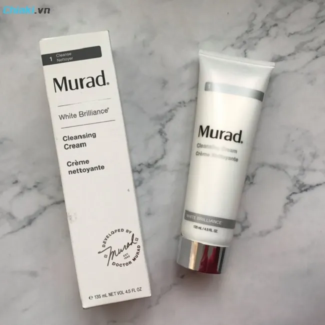 Sữa rửa mặt gi&uacute;p da đều m&agrave;u, căng b&oacute;ng Murad White Brilliance Cleansing Cream&nbsp;