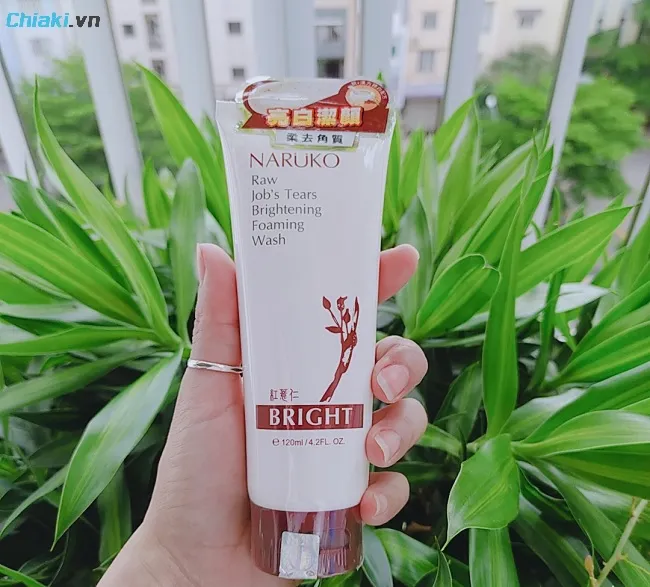 Sữa rửa mặt Naruko &Yacute; dĩ nh&acirc;n đỏ s&aacute;ng da mới Raw Job&rsquo;s Tears Brightening Foaming Wash