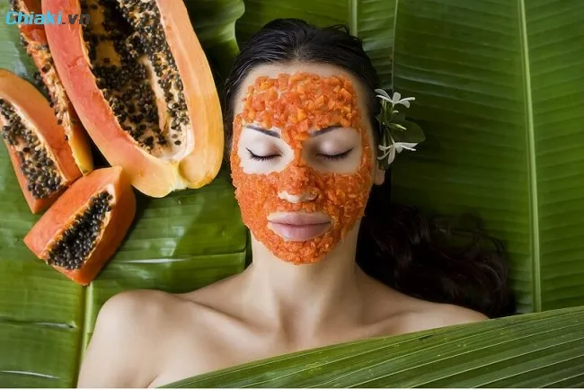 L&agrave;m trắng da mặt bằng mặt nạ đu đủ