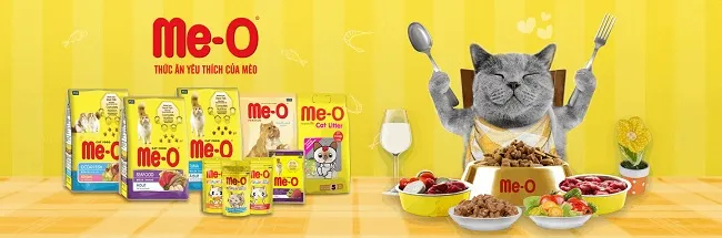 Thức ăn cho m&egrave;o của Me-O ch&iacute;nh h&atilde;ng