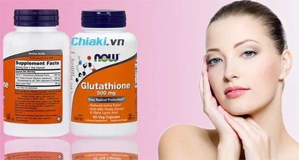 Vi&ecirc;n uống trắng da Glutathione Now 500 Mg