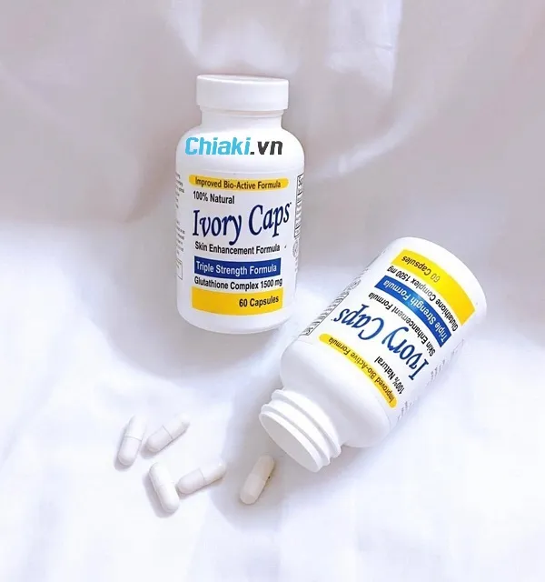 Vi&ecirc;n uống Glutathione Ivory Caps hỗ trợ trắng da
