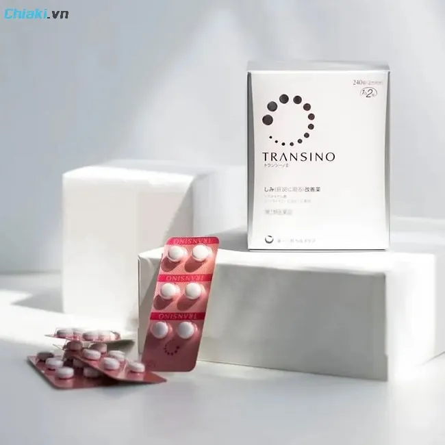 Vi&ecirc;n uống trắng da giảm n&aacute;m Transino Whitening
