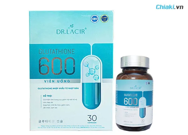 Vi&ecirc;n uống trắng da Glutathione 600 Dr Lacir