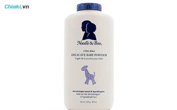 c&aacute;ch l&agrave;m trắng da to&agrave;n th&acirc;n bằng phấn r&ocirc;m Noodle & Boo Delicata Baby Powder