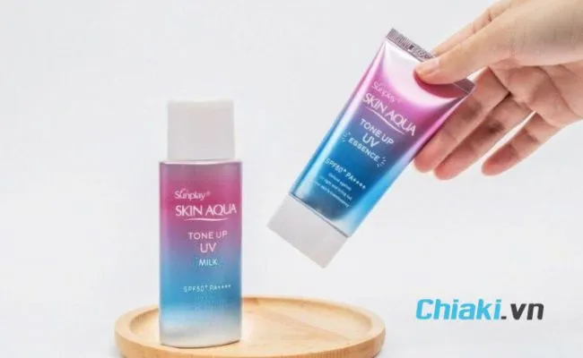 Kem chống nắng Skin Aqua t&iacute;m