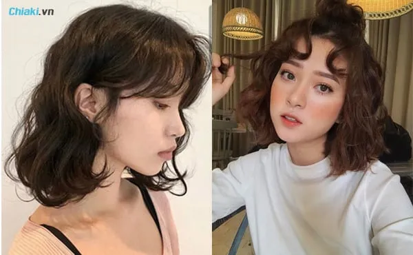 Kiểu t&oacute;c ngắn nữ xoăn Retro&nbsp;
