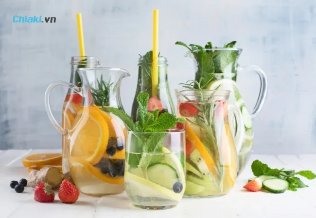 L&agrave;m nước uống detox giảm c&acirc;n mỗi ng&agrave;y