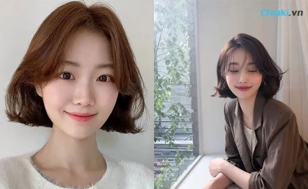 Mẫu t&oacute;c ngắn nữ uốn H&agrave;n Quốc