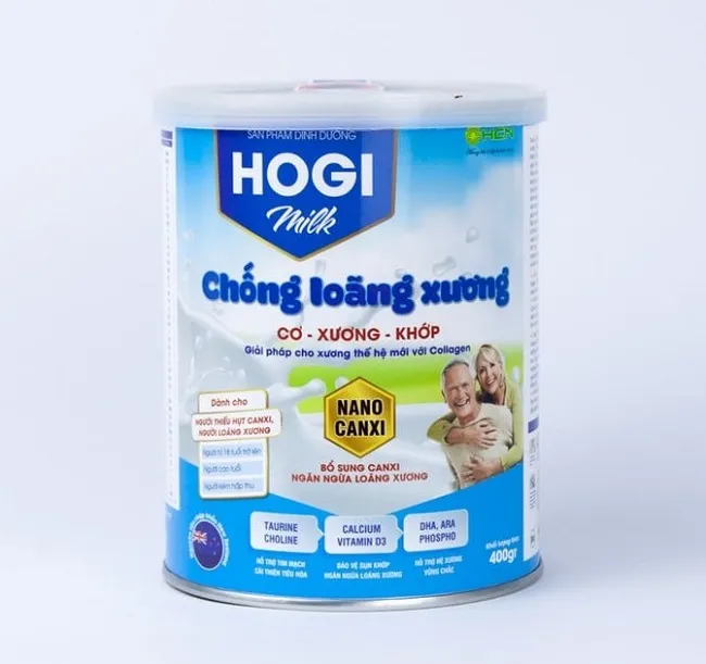 Sữa bổ sung canxi cho người gi&agrave; Hogi Milk