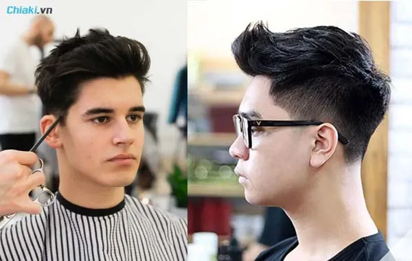 uốn t&oacute;c nam kiểu Textured Quiff