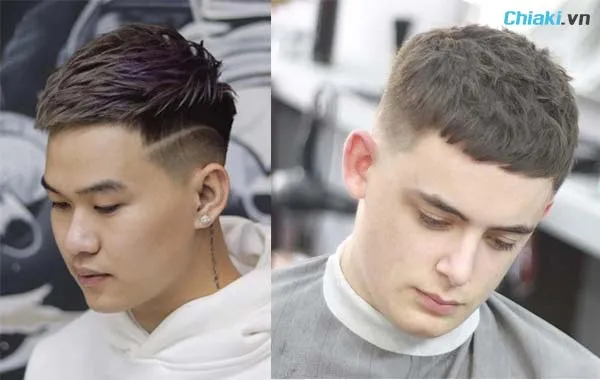 uốn t&oacute;c nam kiểu Mohican