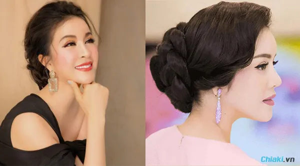 những kiểu t&oacute;c đẹp cho phụ nữ tuổi 50 b&uacute;i thấp
