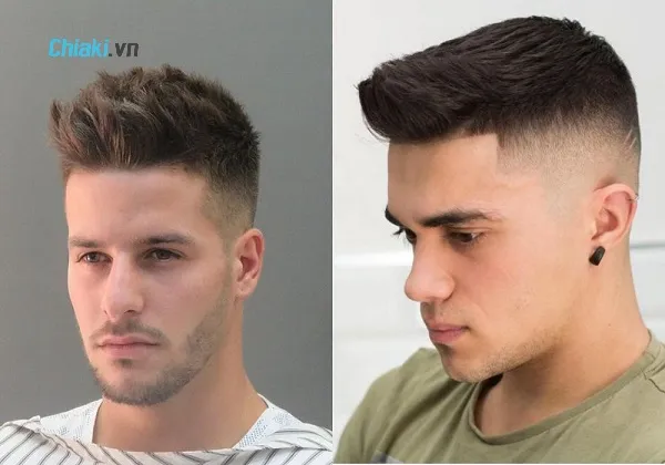 Kiểu t&oacute;c pompadour short quiff