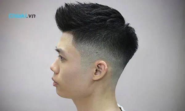 T&oacute;c Quiff ngắn chắn viền tự nhi&ecirc;n
